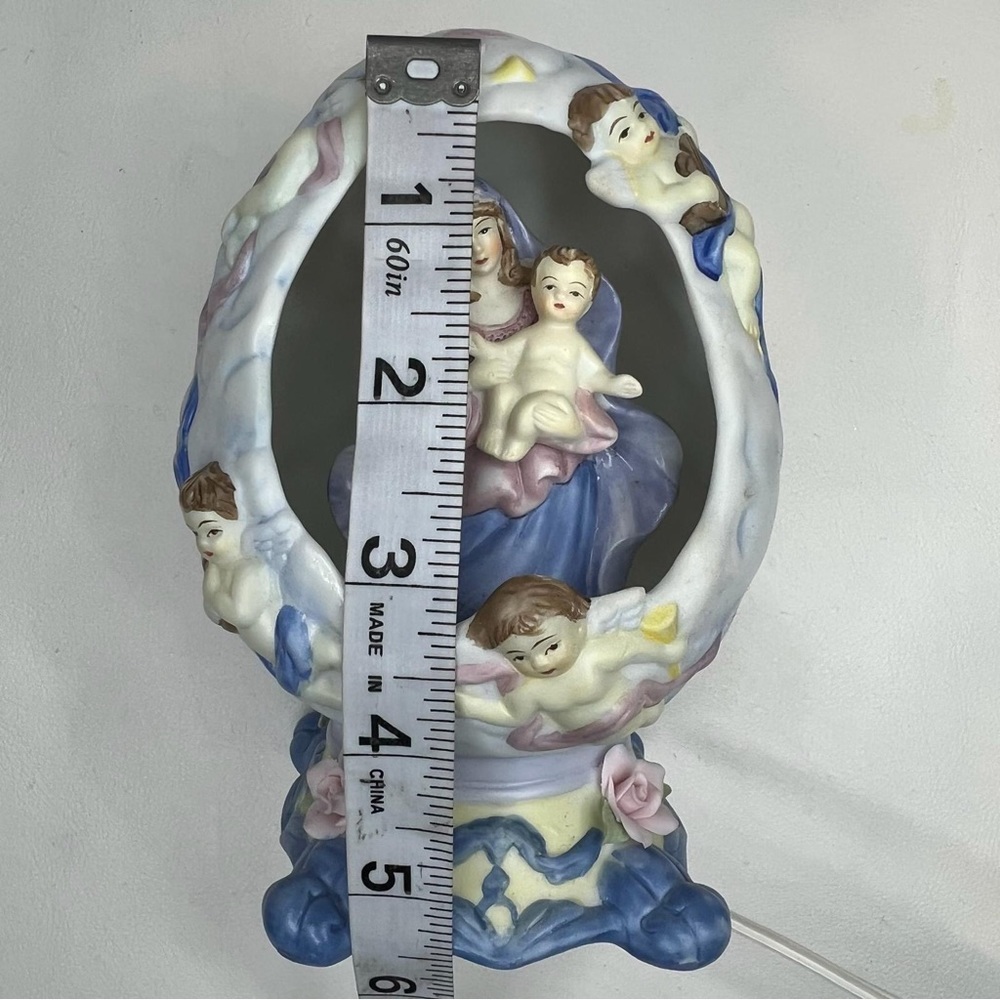 AVON INSPIRATIONAL Light MADONNA AND‎ CHILD Ceramic Figurine - Picture 9 of 16